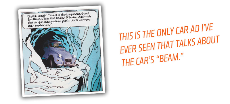 Illustration for article titled Weekend Wonderful Whatever: Tintin And A Yeti Shill 2CVs